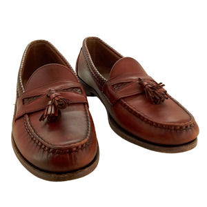 Allen Edmonds Maxfield Slip On Dress Shoes Tassel Loafers Brown Men's 12.5 B